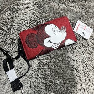Brand new Mickey wallet with strap